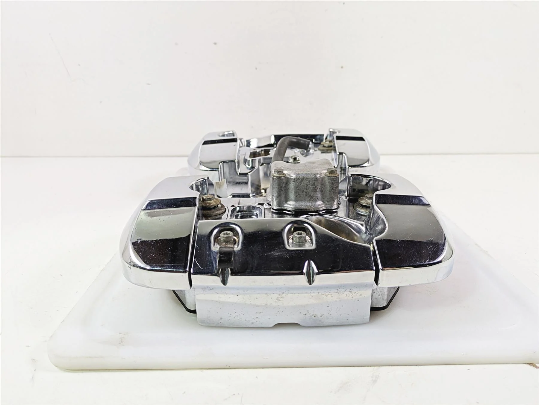 2001 Honda VT750 Shadow Ace Valve Cover Chrome Covers Set 12311-MBA-710 - Image 4