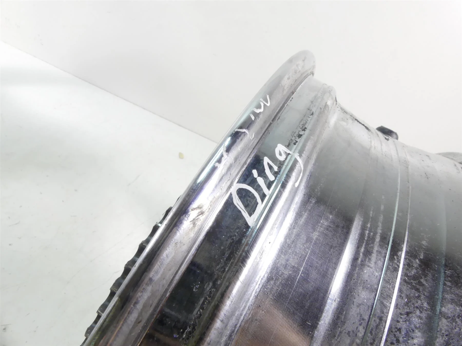 2001 Kawasaki ZX600J2 ZX6R Ninja Front Rear Chrome Wheel Rim Set 41073-1659 - Image 2