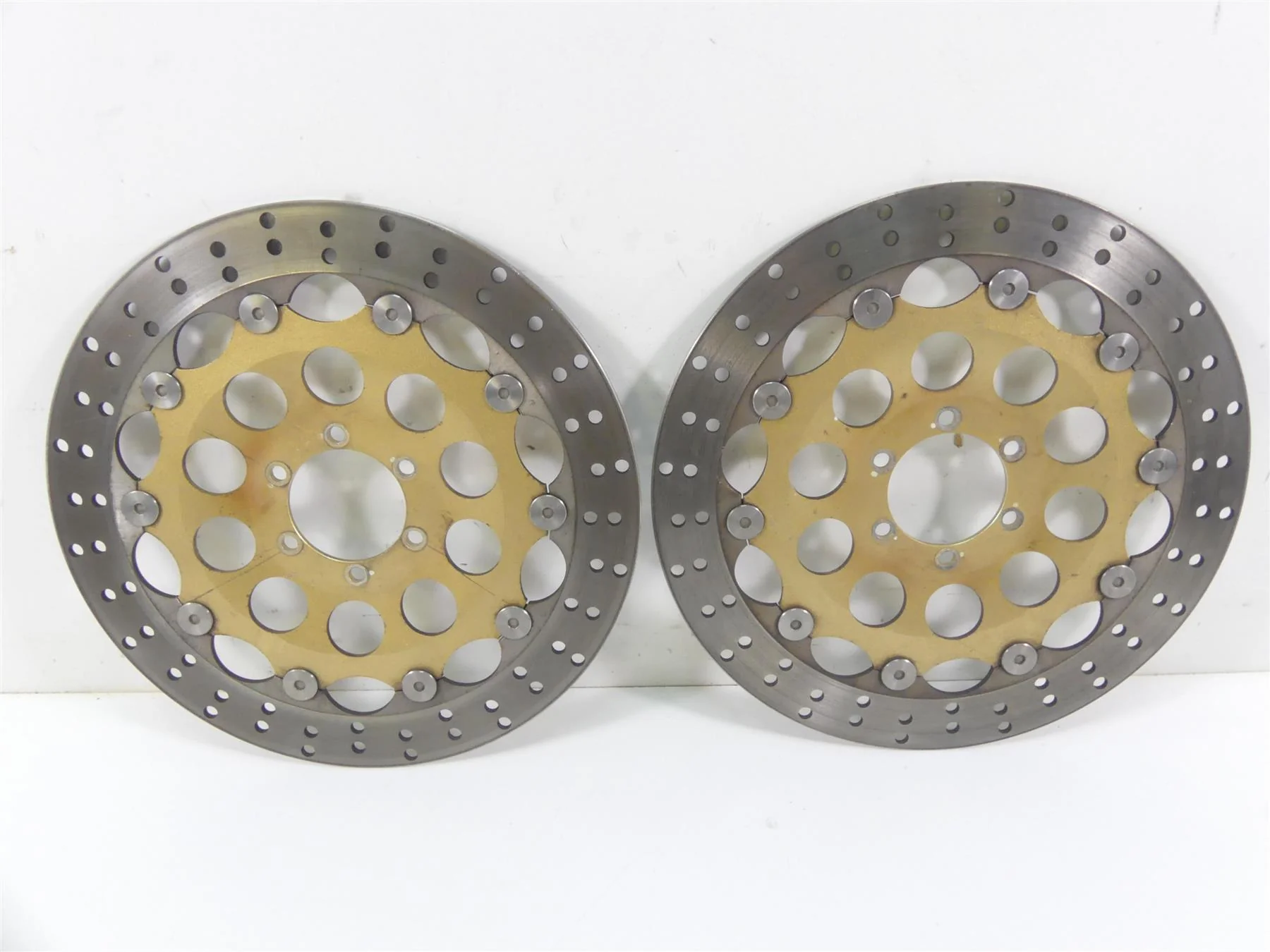 2001 Moto Guzzi California Sp 1100  Front Brake Rotor Disc Set GU37613305