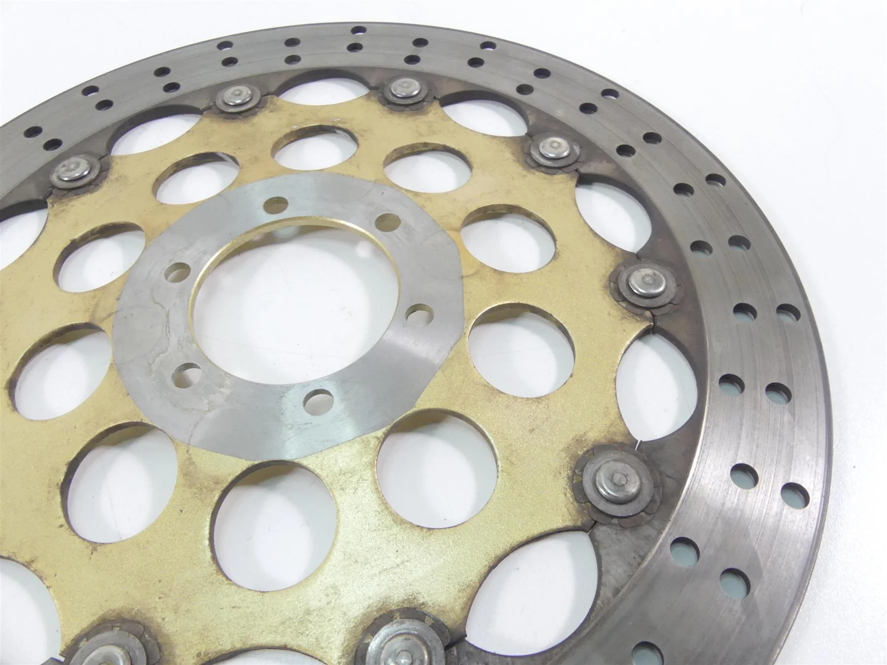 2001 Moto Guzzi California Sp 1100  Front Brake Rotor Disc Set GU37613305 - Image 10
