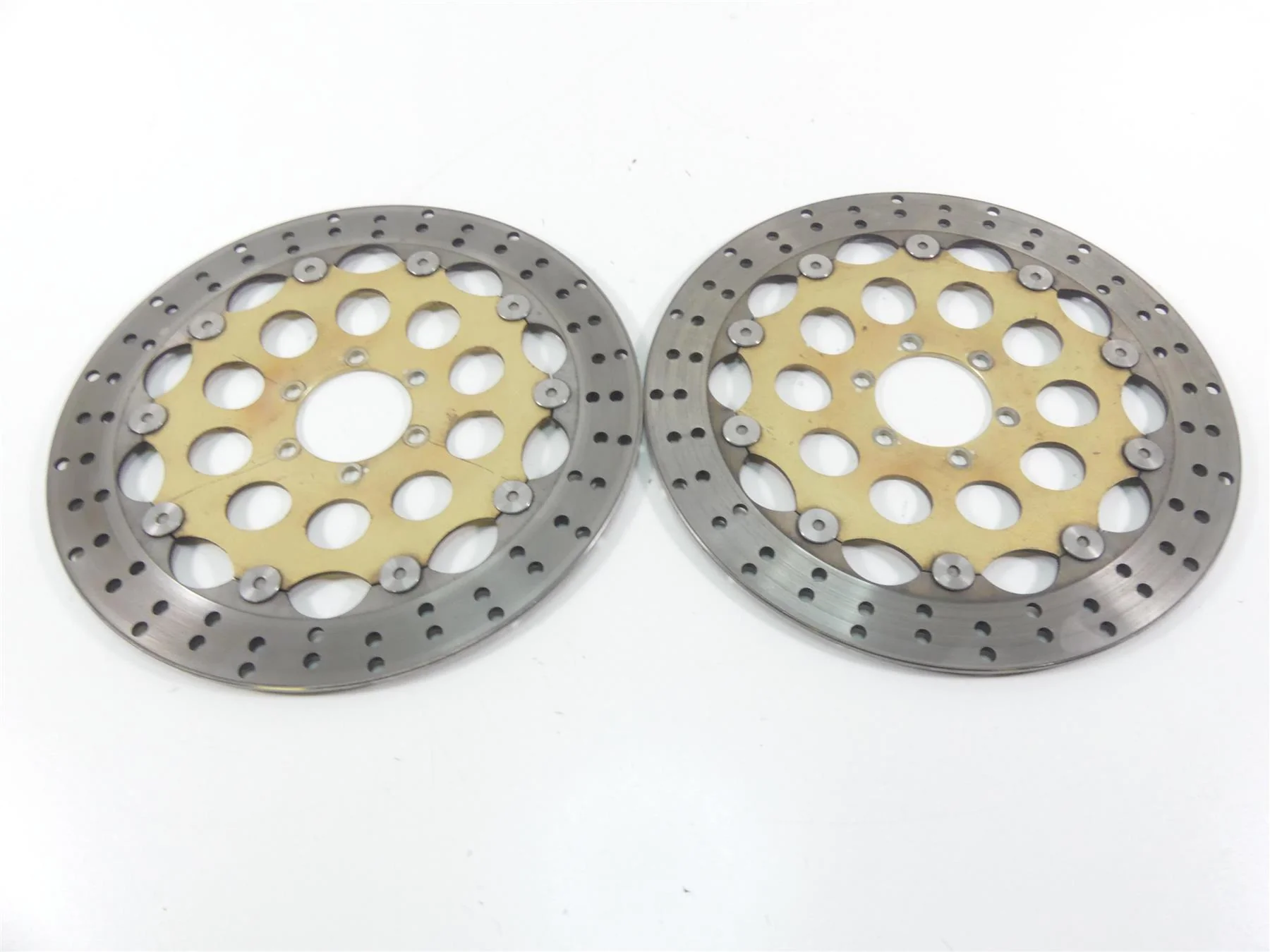 2001 Moto Guzzi California Sp 1100  Front Brake Rotor Disc Set GU37613305 - Image 2