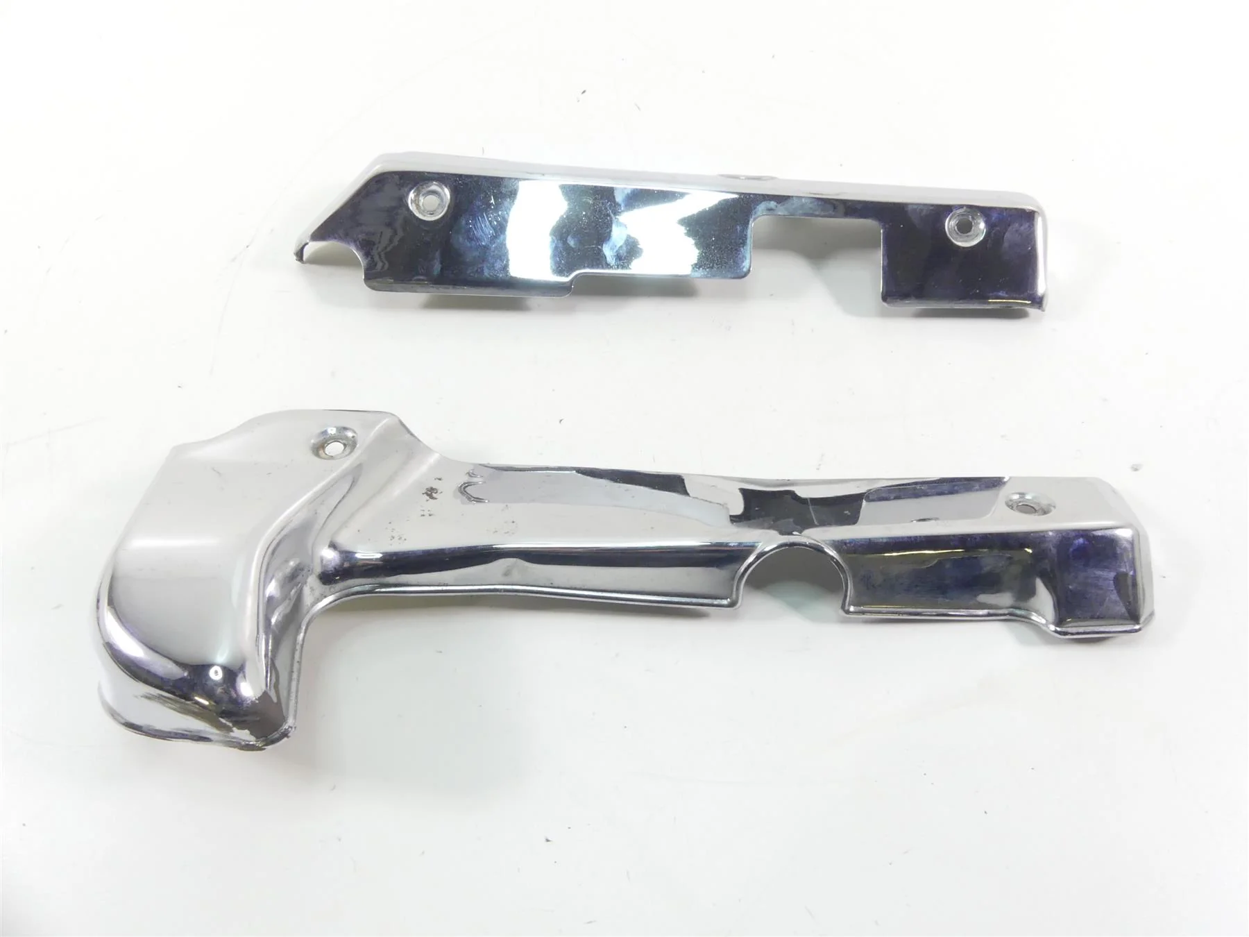 2001 Moto Guzzi California Sp 1100  Rear Frame Rail Chrome Cover Set GU03446930 - Image 4