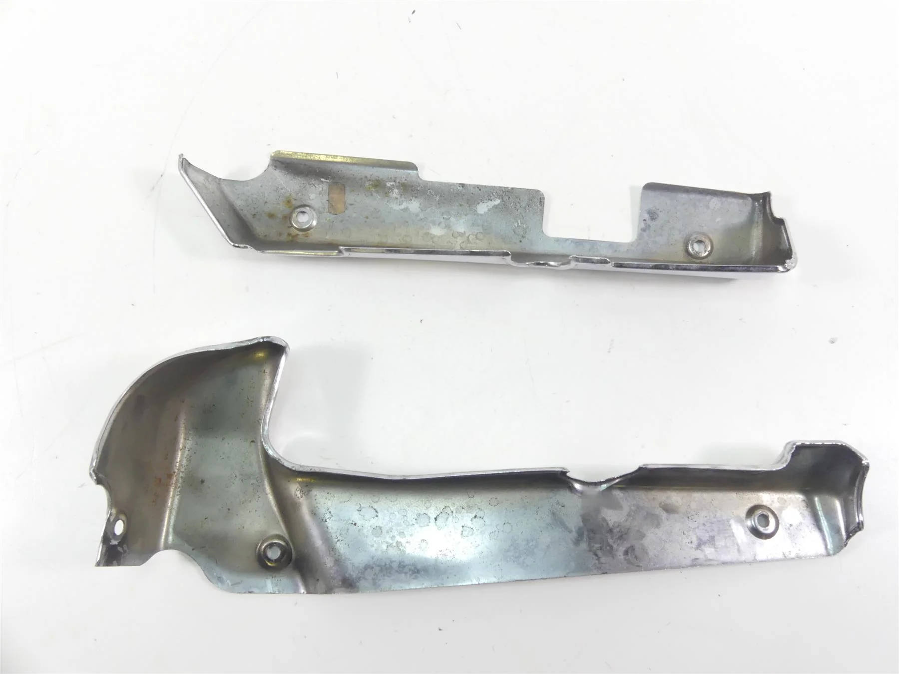 2001 Moto Guzzi California Sp 1100  Rear Frame Rail Chrome Cover Set GU03446930 - Image 6