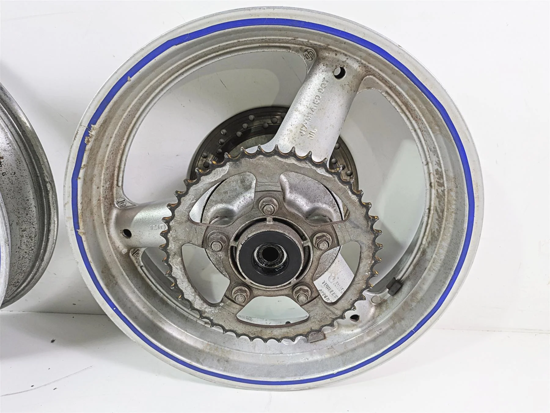2001 Suzuki SV650 Front Rear Wheel Rim 17x3.5 17x4.5 54111-03FA0 54111-03FA1 - Image 5