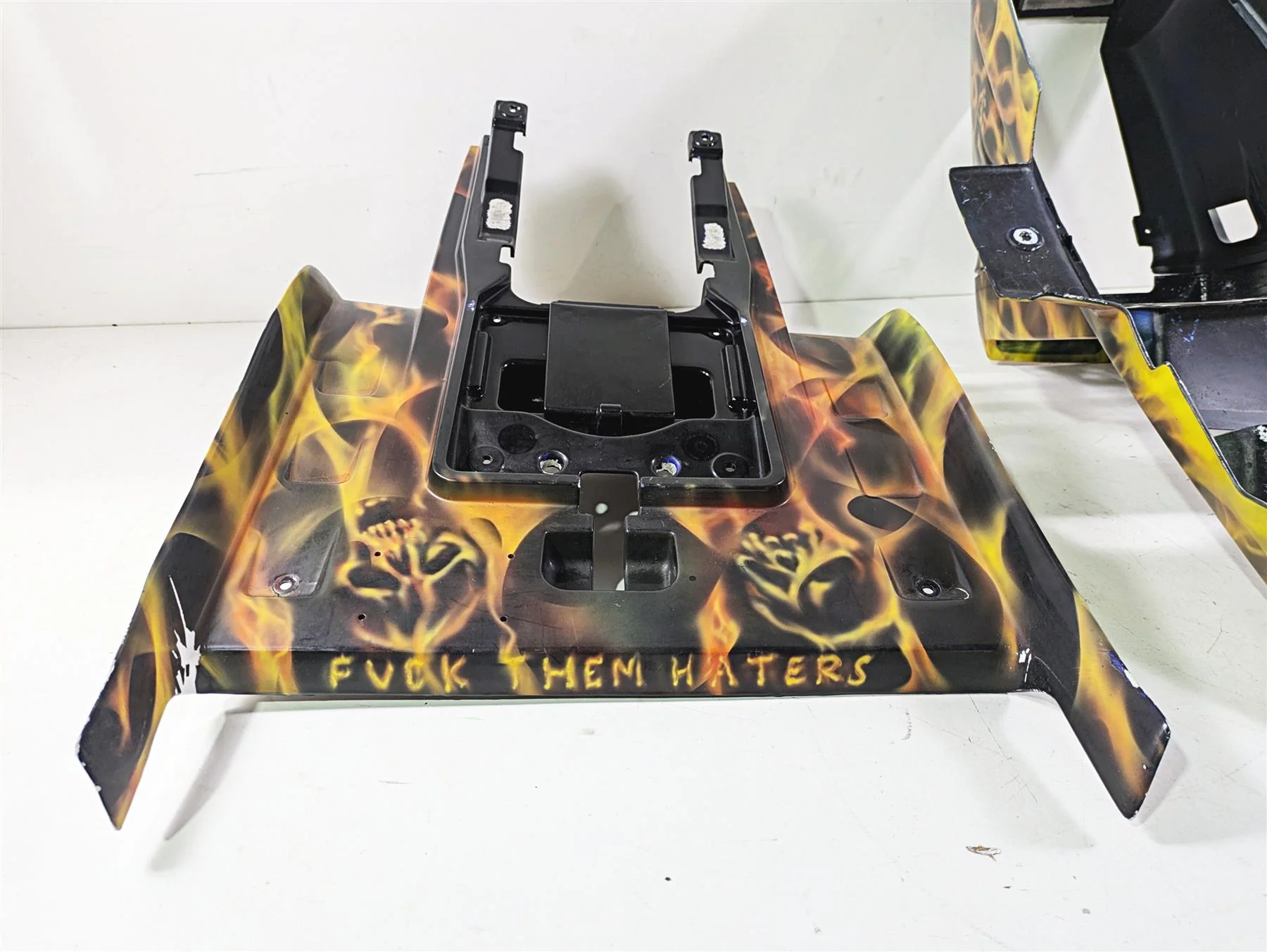 2001 Yamaha Banshee YFZ350 Painted Flames Front Rear Fairings 2GU-W2151-B1-00 - Image 11