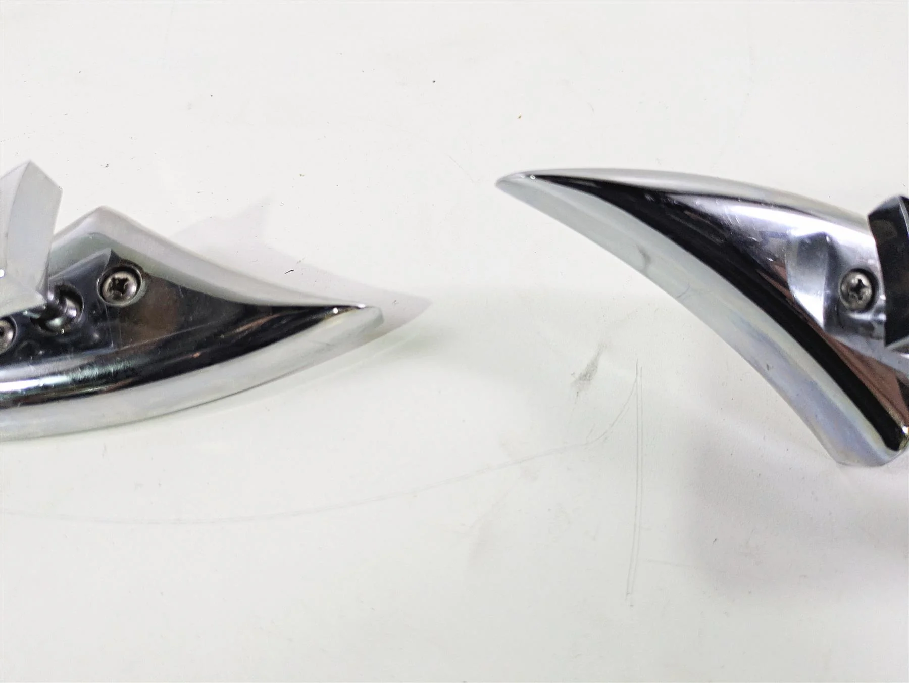 2002 Big Dog Pitbull Custom Chrome Rear View Mirror Set Left & Right - Image 5