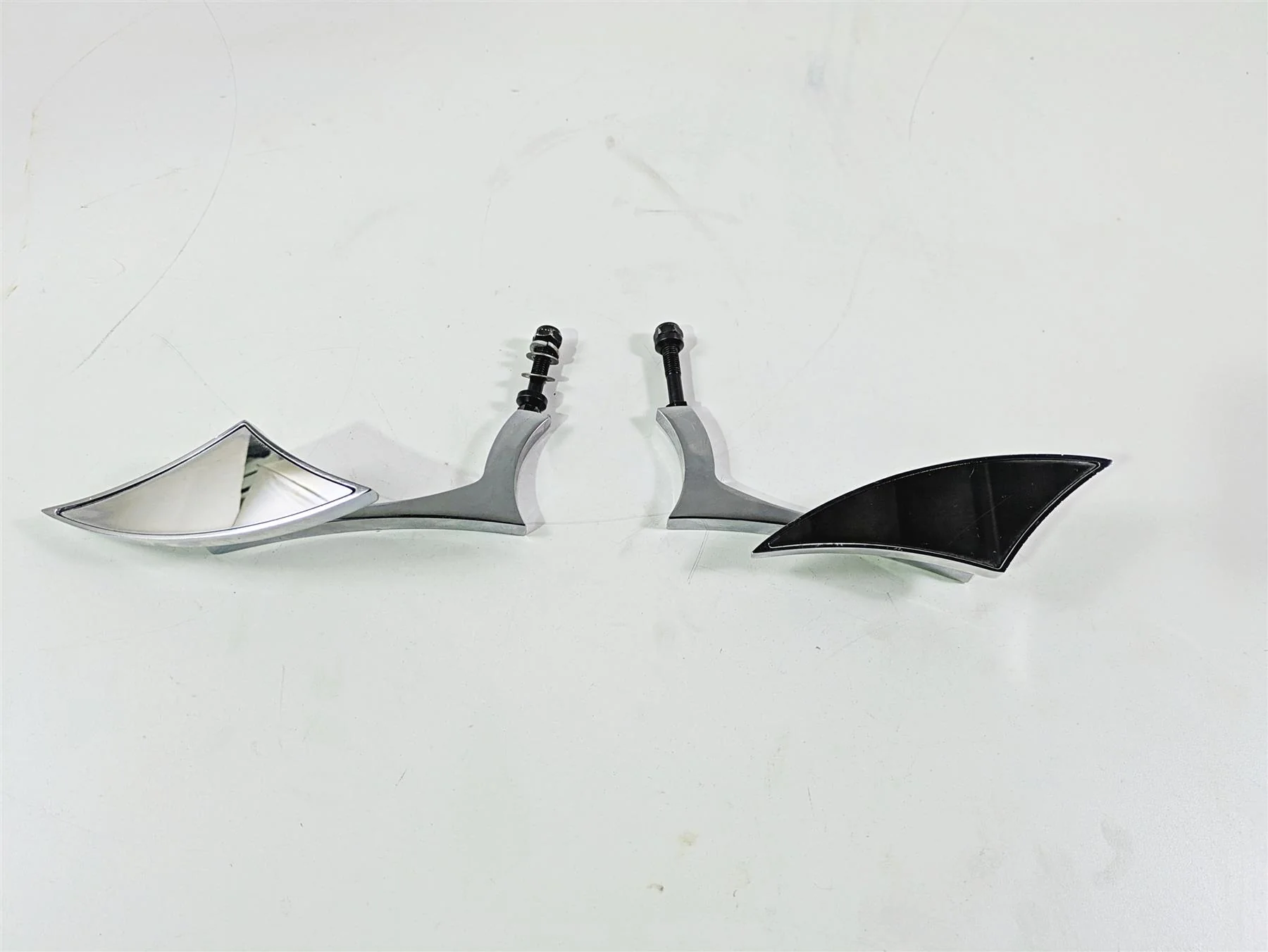 2002 Big Dog Pitbull Custom Chrome Rear View Mirror Set Left & Right - Image 7