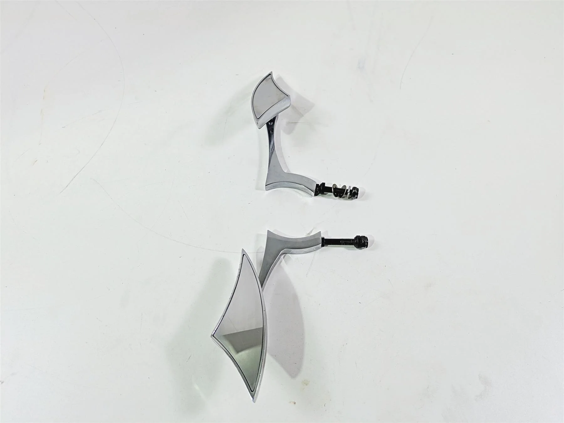2002 Big Dog Pitbull Custom Chrome Rear View Mirror Set Left & Right - Image 8