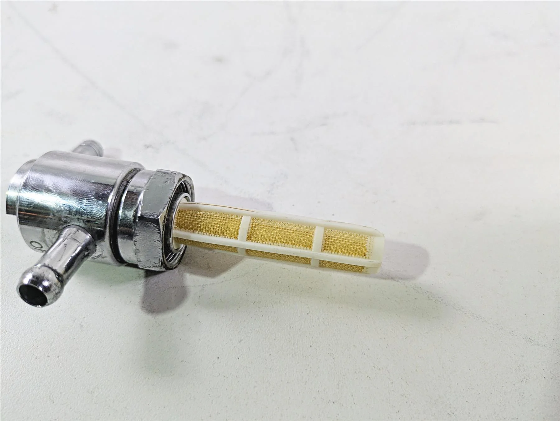 2002 Big Dog Pitbull EMS  Chrome Fuel Gas Petrol Petcock Valve - Image 2