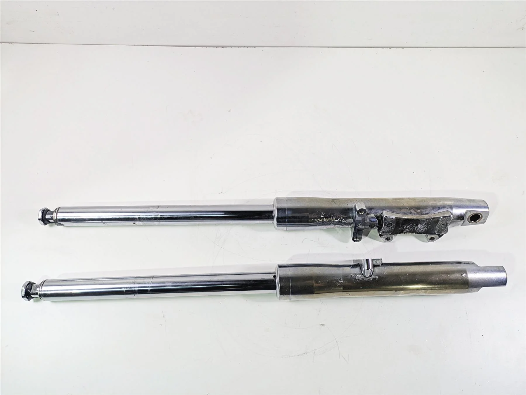 2002 Big Dog Pitbull Front Left Right Fork Leg Set - Rust - For Parts - Image 2