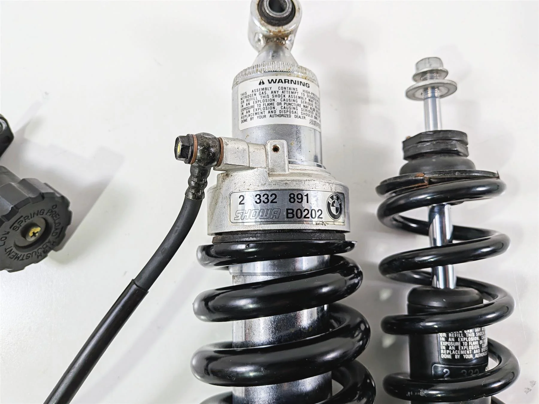 2002 BMW K1200LT 89V3 Front Rear Showa Shock Damper Set 31422332890 33532332891 - Image 7