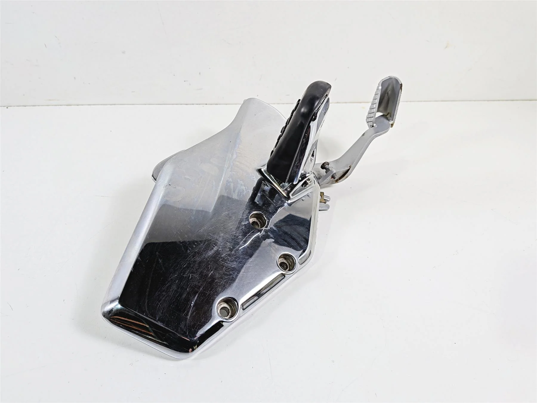 2002 BMW K1200LT 89V3 Right Chrome Footpeg Set & Brake Pedal 46717682134 - Image 11