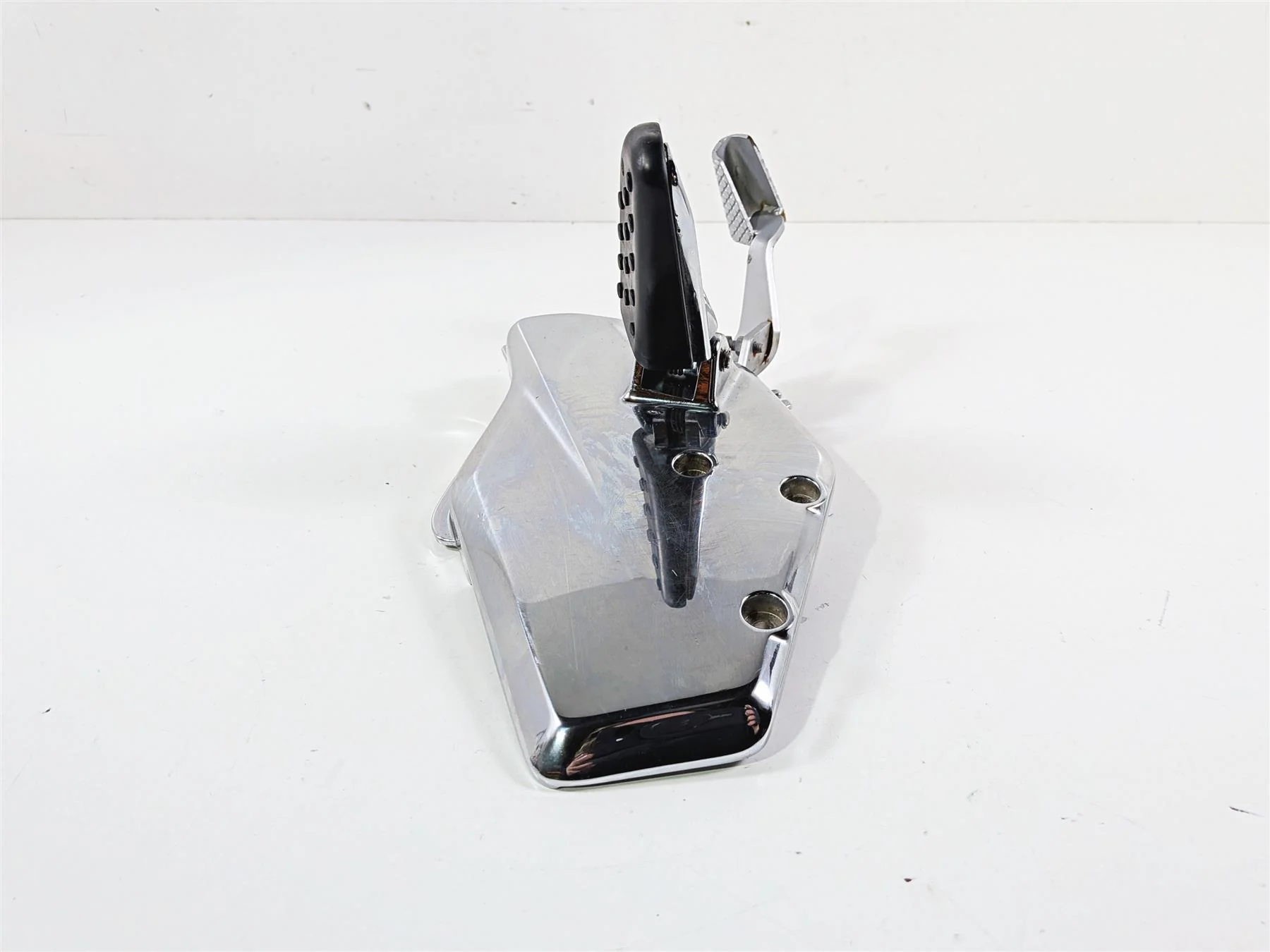 2002 BMW K1200LT 89V3 Right Chrome Footpeg Set & Brake Pedal 46717682134 - Image 2