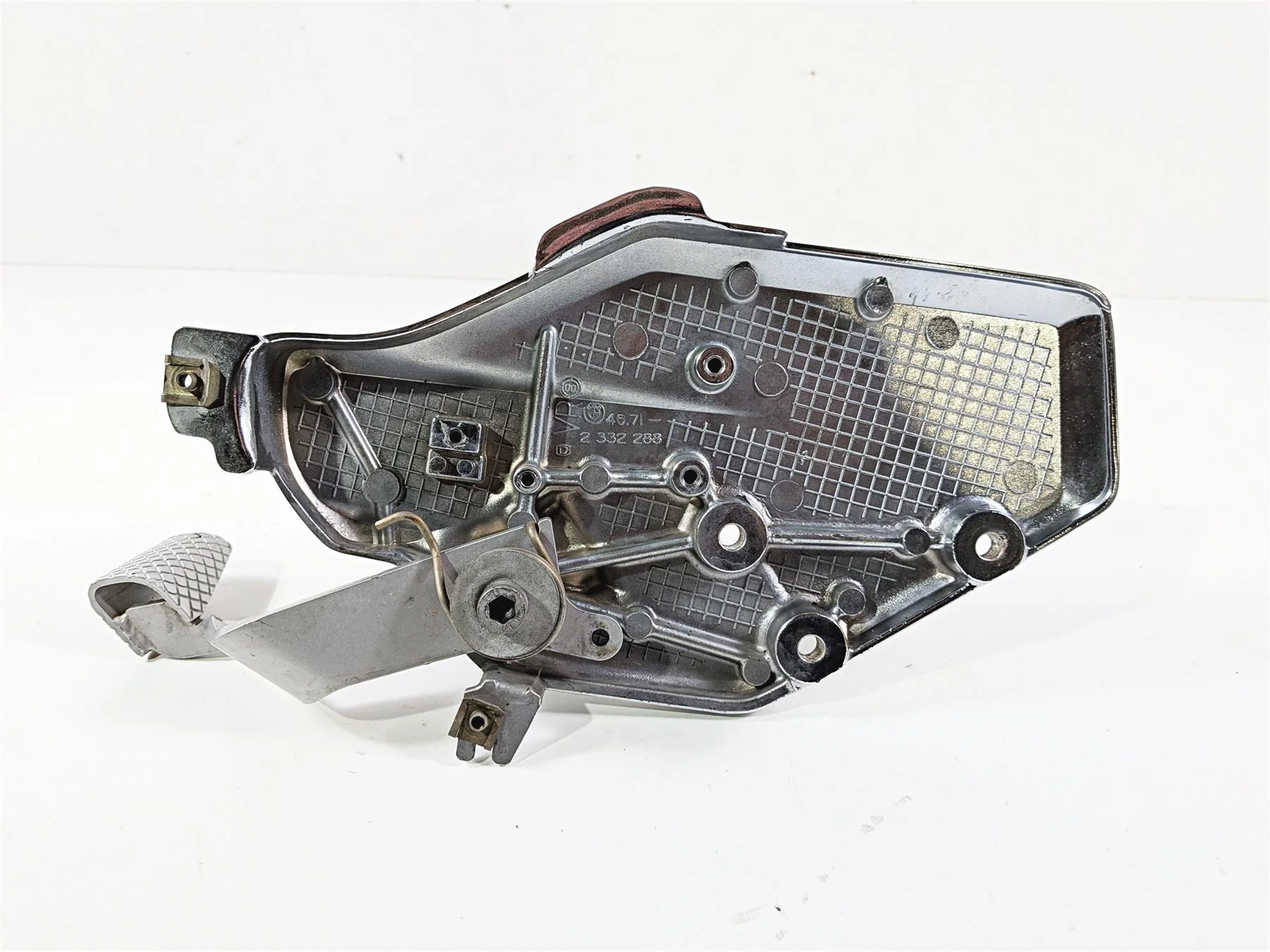 2002 BMW K1200LT 89V3 Right Chrome Footpeg Set & Brake Pedal 46717682134 - Image 5