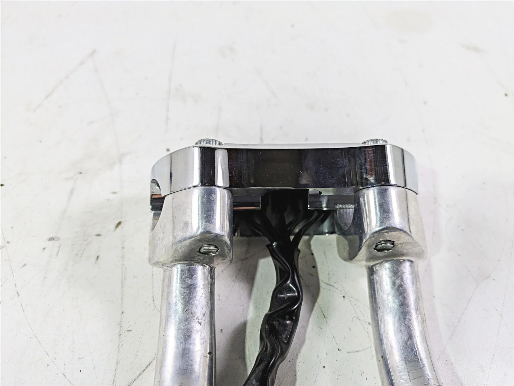 2002 Harley Dyna FXDL Low Rider Handlebar Riser Custom Top Plate Set 56124-77 - Image 6