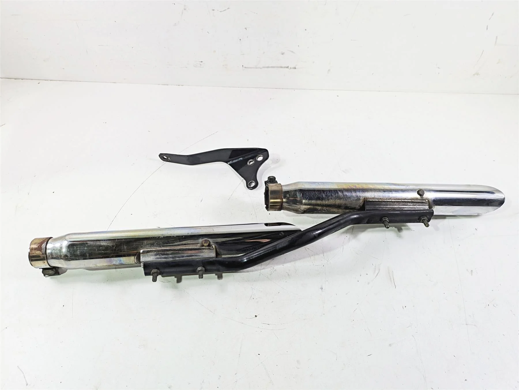 2002 Harley Dyna FXDL Low Rider Slash Cut Exhaust Muffler Set 65674-95 65695-95 - Image 3