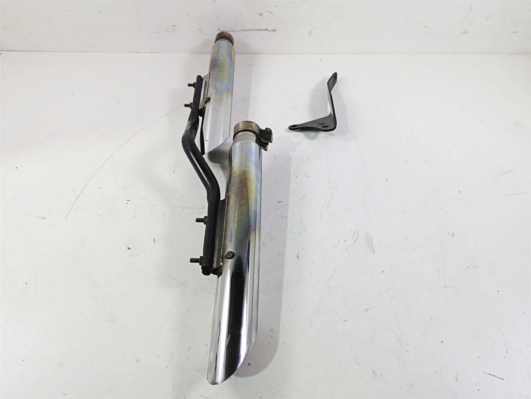 2002 Harley Dyna FXDL Low Rider Slash Cut Exhaust Muffler Set 65674-95 65695-95 - Image 4