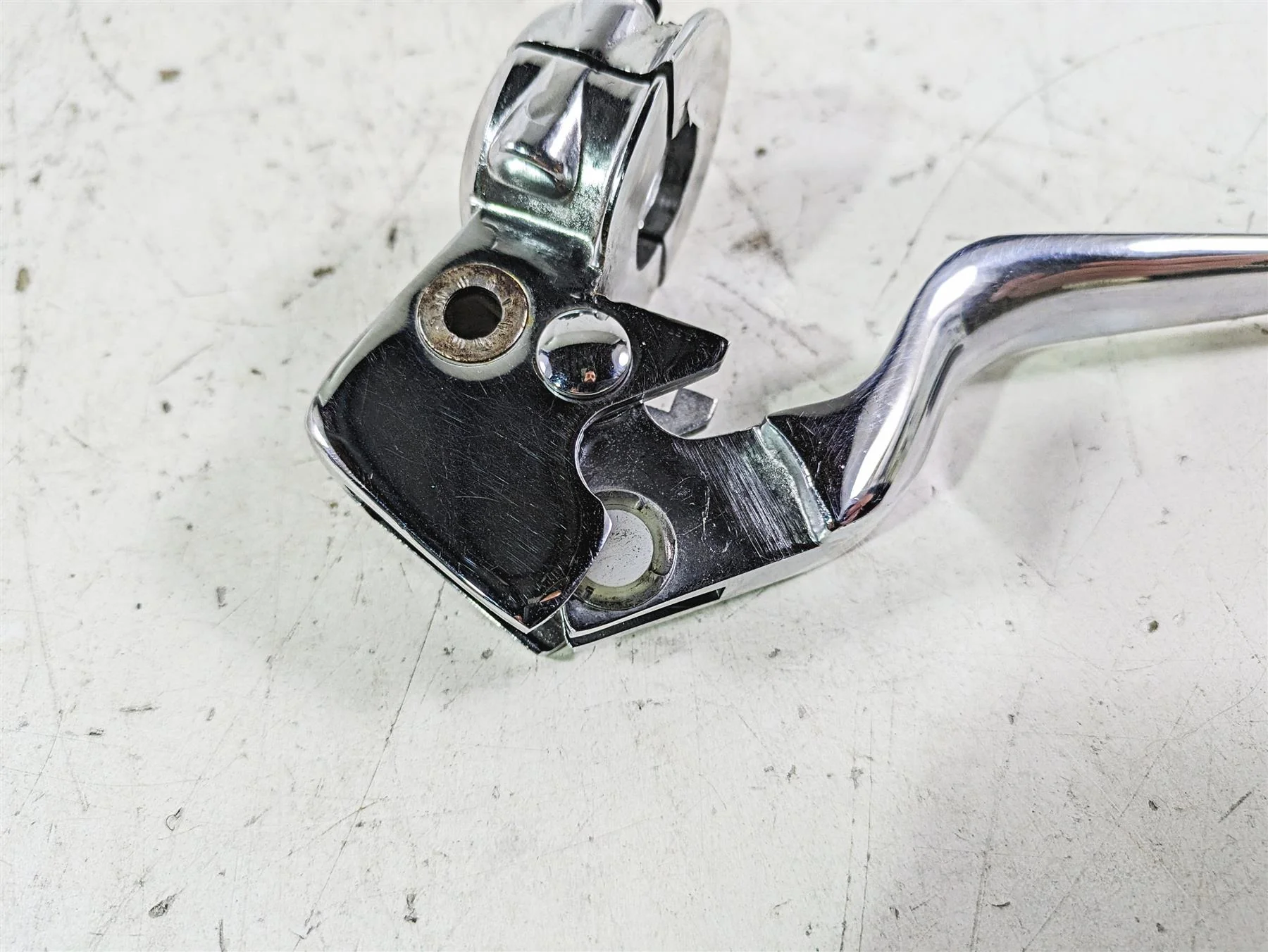 2002 Harley FLSTC Softail Heritage Chrome Clutch Perch & Lever 45015-96 - Image 9