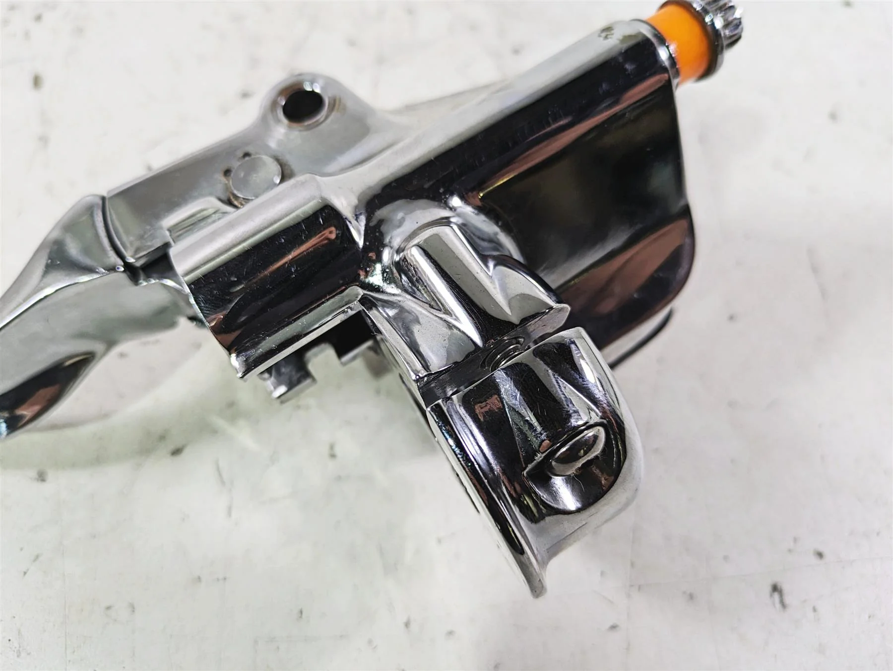 2002 Harley FLSTC Softail Heritage Chrome Front Brake Master Cylinder 45019-96F - Image 10