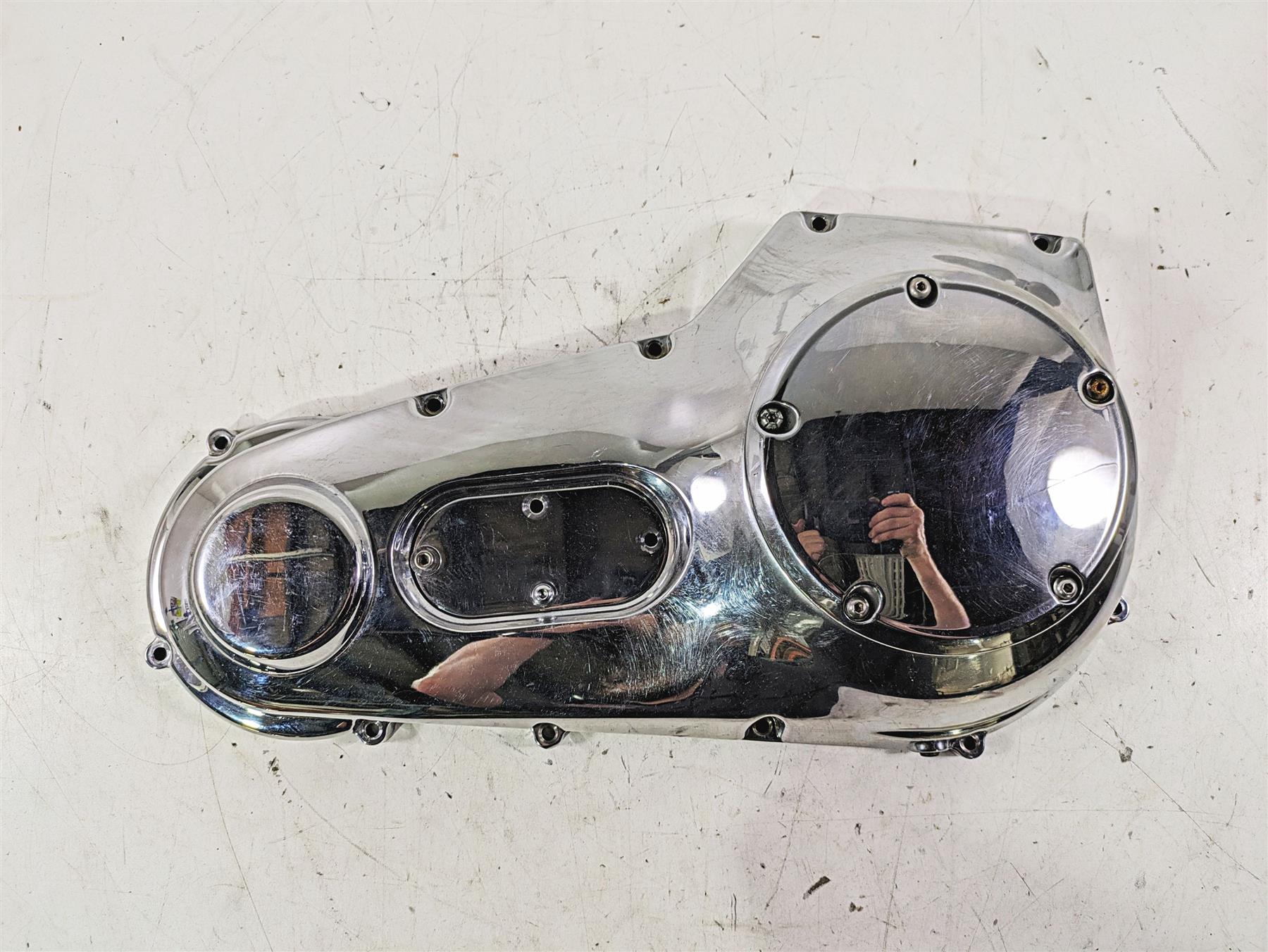 2002 Harley FLSTC Softail Heritage Classic Outer Primary Clutch Cover 60506-99 - Image 3