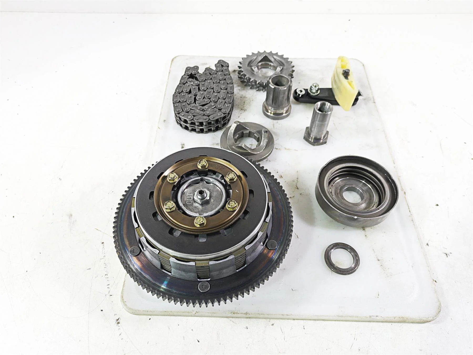 2002 Harley FLSTC Softail Heritage Classic Primary Drive Clutch - Read 37707-98A - Image 2