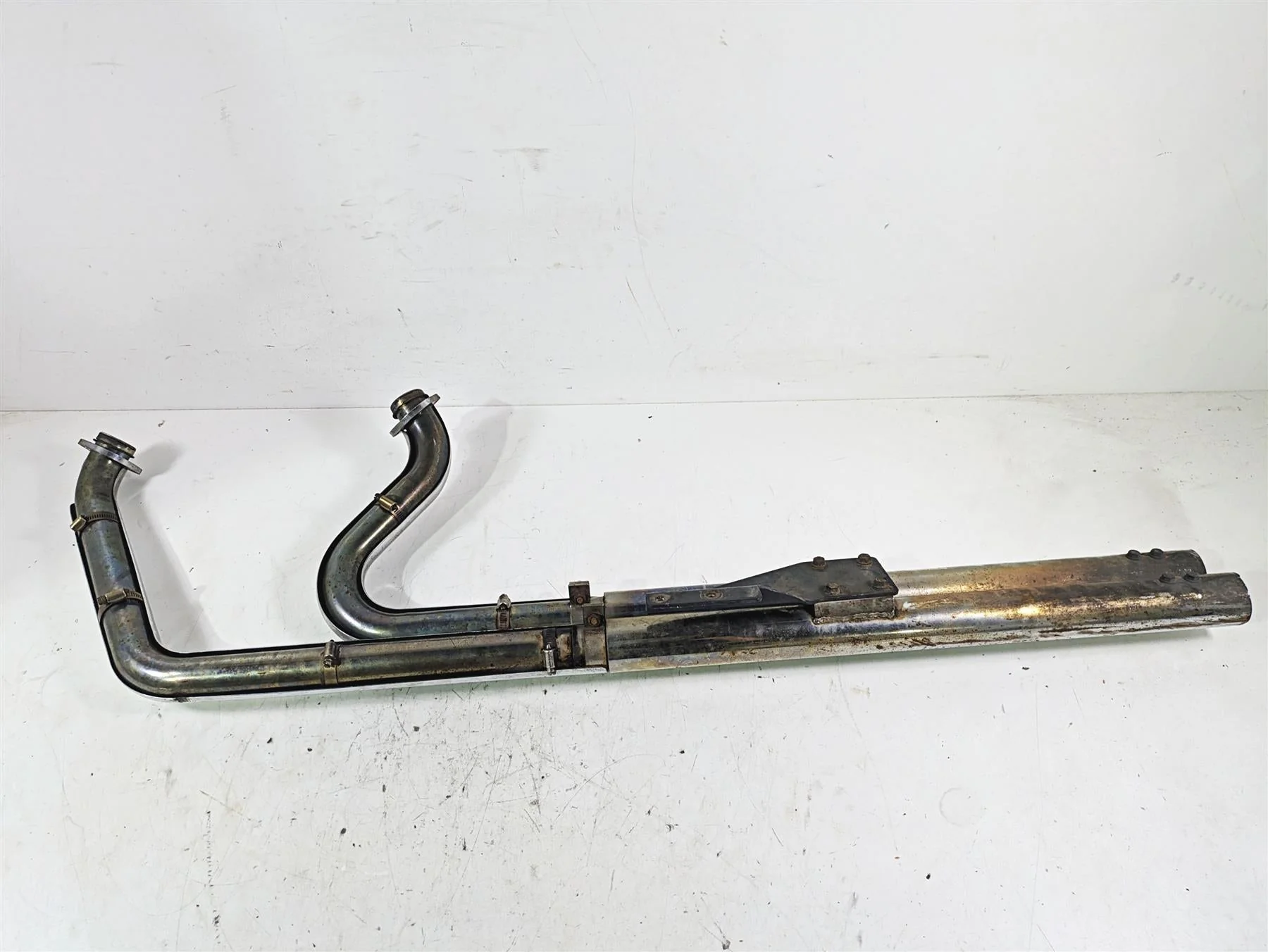 2002 Harley FLSTC Softail Heritage Classic Vance Hines Longshots Exhaust 17811 - Image 5