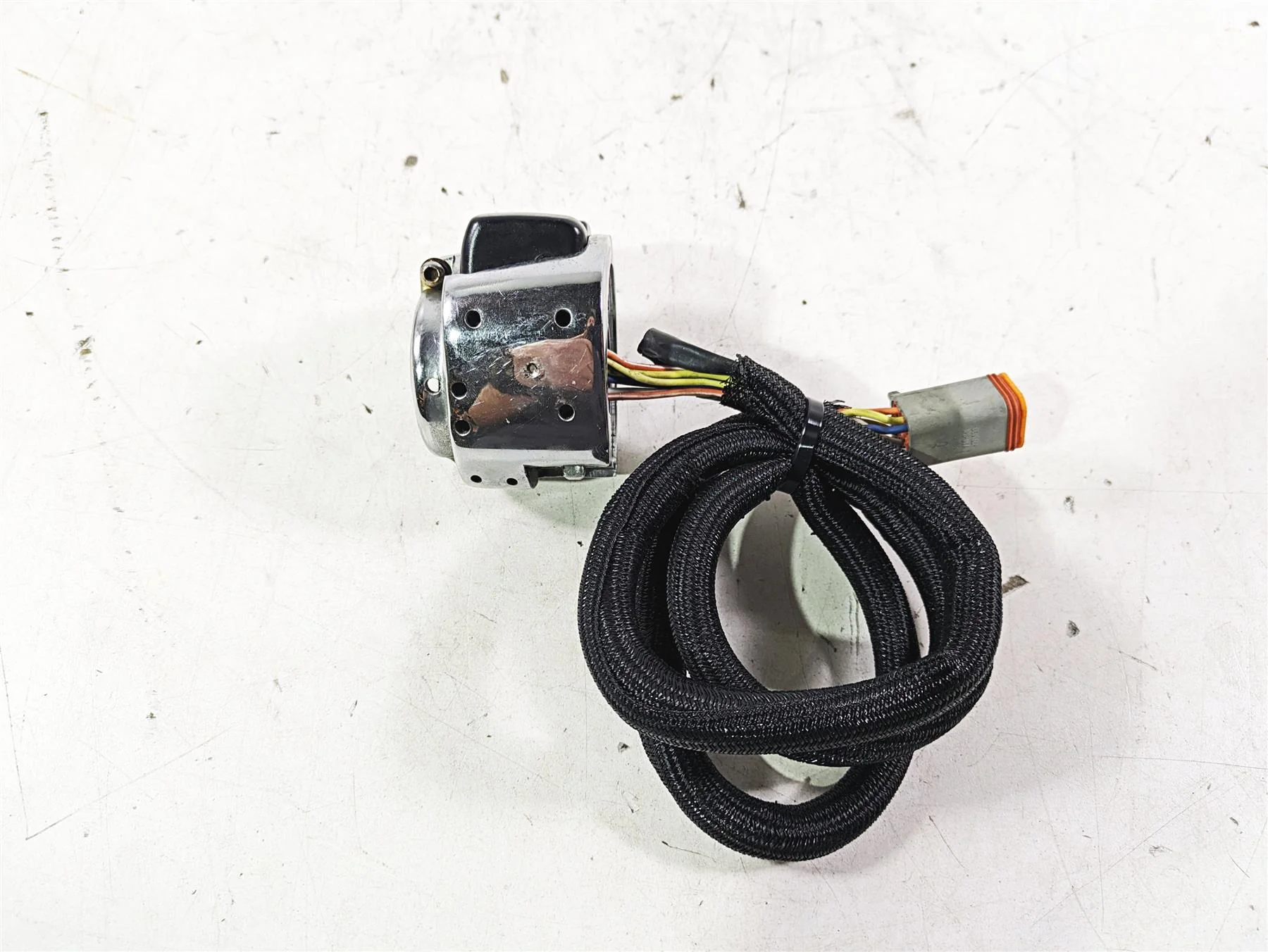 2002 Harley FLSTC Softail Heritage Left Chrome Hand Control Switch 71682-06A - Image 10