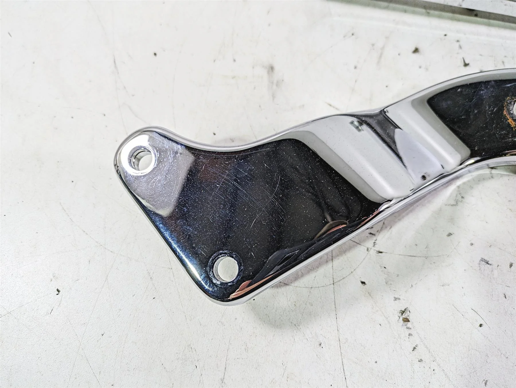 2002 Harley FLSTC Softail Heritage Rear Fender Chrome Braces 59955-00 59954-00 - Image 3
