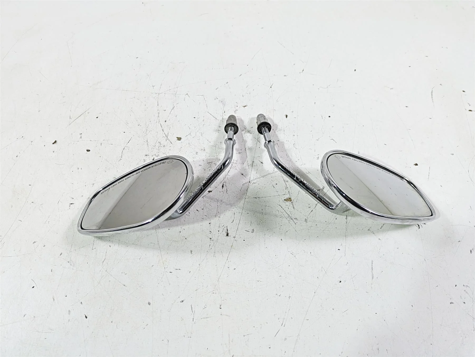 2002 Harley FLSTC Softail Heritage Rear View Mirror Set 91875-88A 91892-88A - Image 3