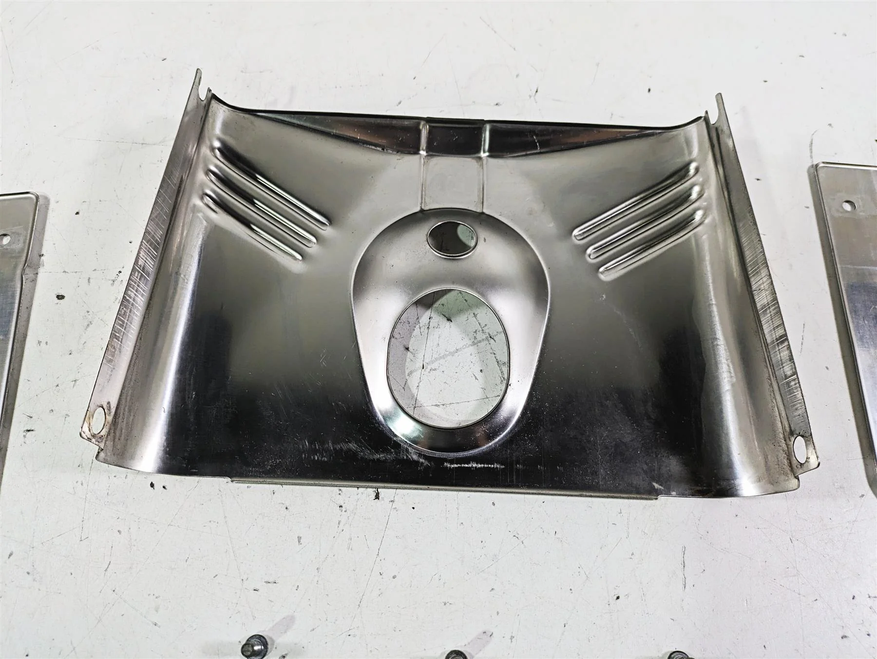 2002 Harley FLSTC Softail Heritage Stainless Lamp Headlight Cover Set 67808-86 - Image 10