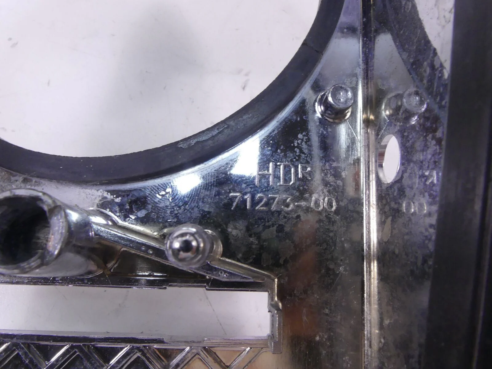 2002 Harley FLSTCI Softail Heritage Chrome Tank Dash Panel Cover Fairing 71273-0 - Image 8