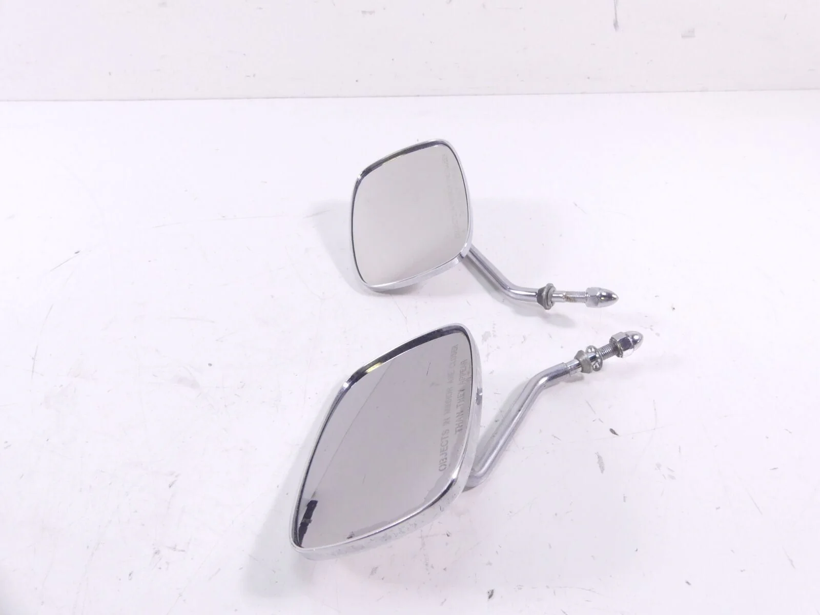 2002 Harley FLSTCI Softail Heritage Left Right Rear View Mirror Set 91875-88A - Image 3