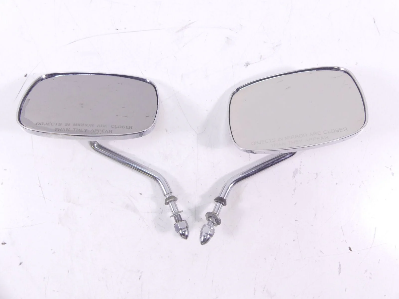 2002 Harley FLSTCI Softail Heritage Left Right Rear View Mirror Set 91875-88A - Image 4