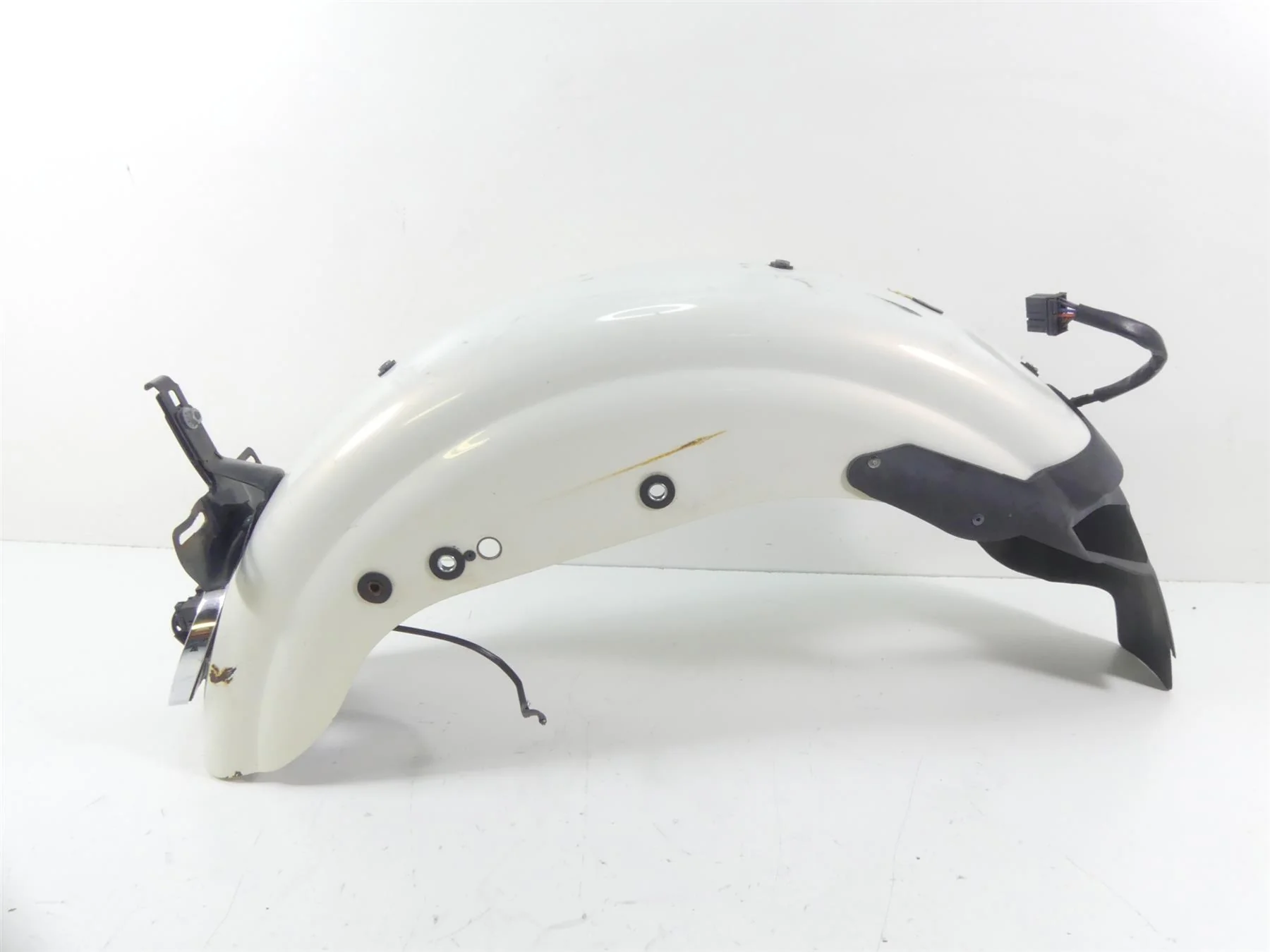 2002 Harley XL1200 Sportster Rear White Fender 59674-99 - Image 4