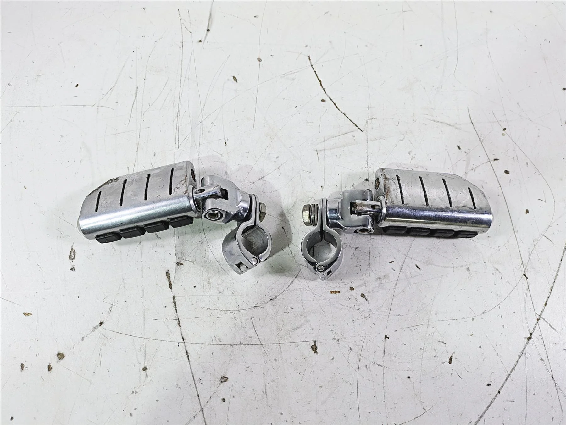 2002 Honda GL1500 CD Valkyrie Deluxe Chrome Highway Foot Rest Peg Set - Image 5