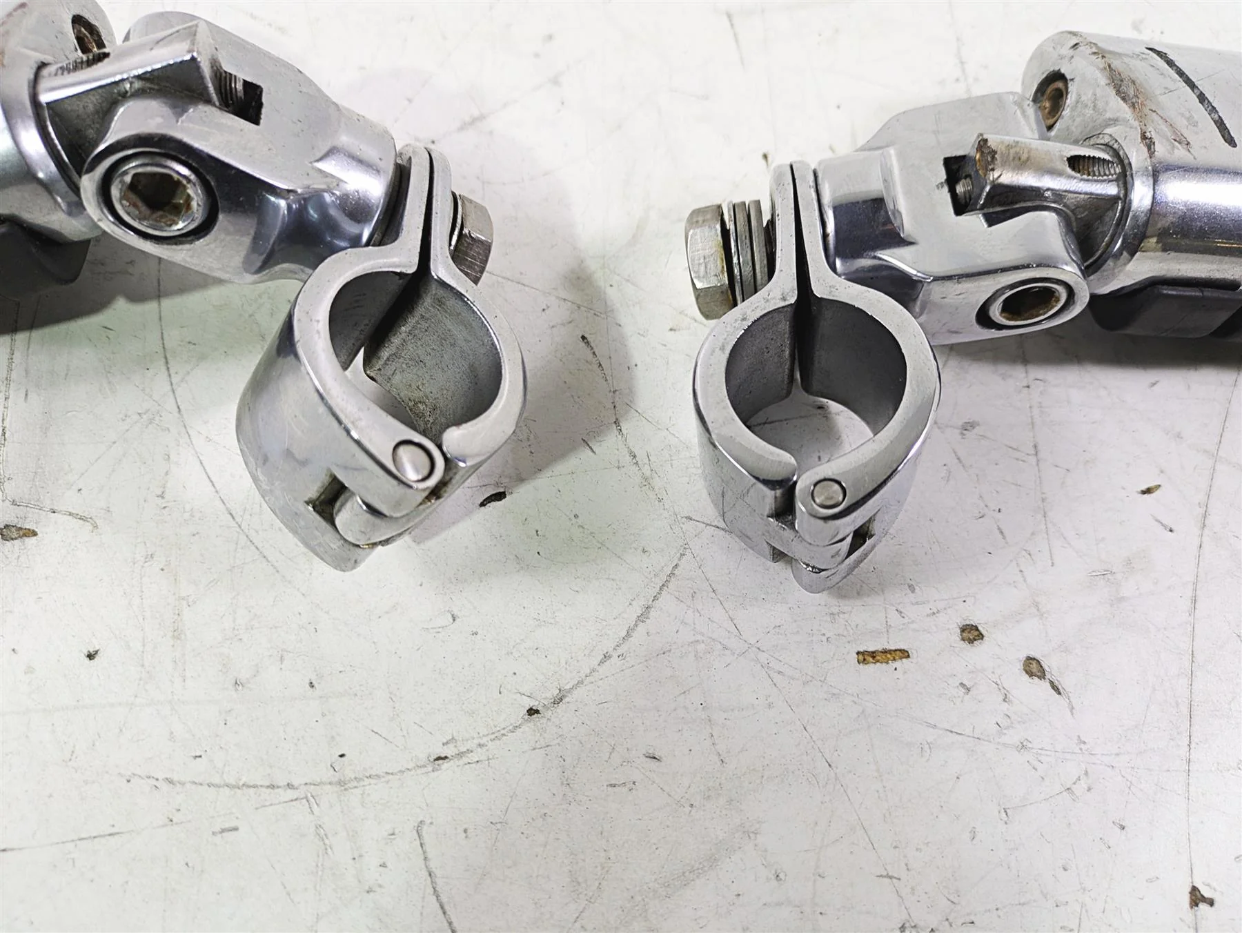2002 Honda GL1500 CD Valkyrie Deluxe Chrome Highway Foot Rest Peg Set - Image 8