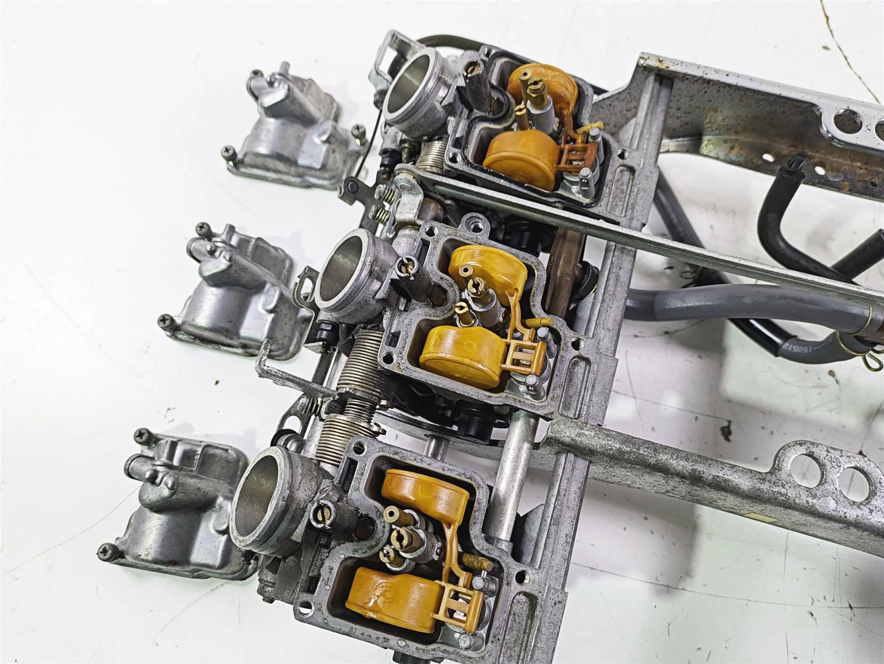 2002 Honda GL1500 CD Valkyrie Deluxe Clean Carb Carburetor Set 16100-MZ0-A00 - Image 2