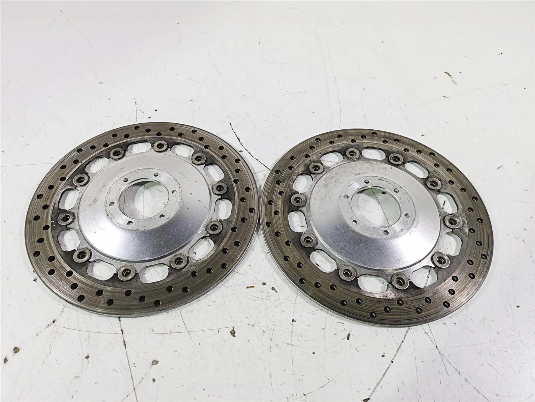 2002 Honda GL1500 CD Valkyrie Deluxe Front Brake Rotor Disc Set 45220-MZ0-003