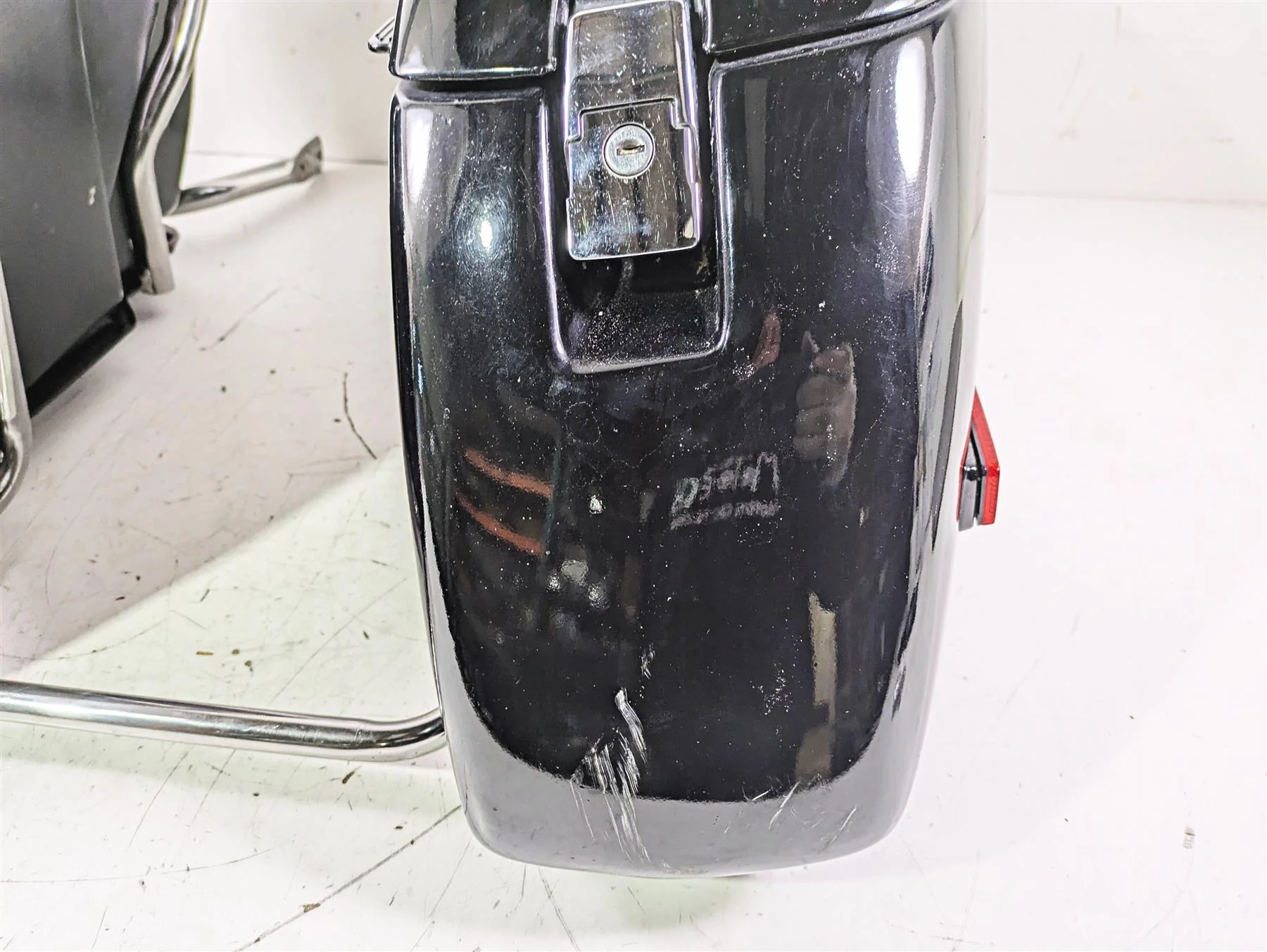 2002 Honda GL1500 CD Valkyrie Deluxe Interstate Saddlebag & Holder Set 21.152 - Image 7