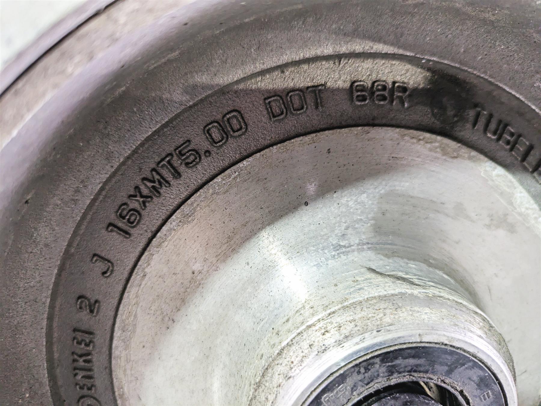 2002 Honda GL1500 CD Valkyrie Deluxe Rear Wheel Rim 16x5 42650-MZ0-B21 - Image 6