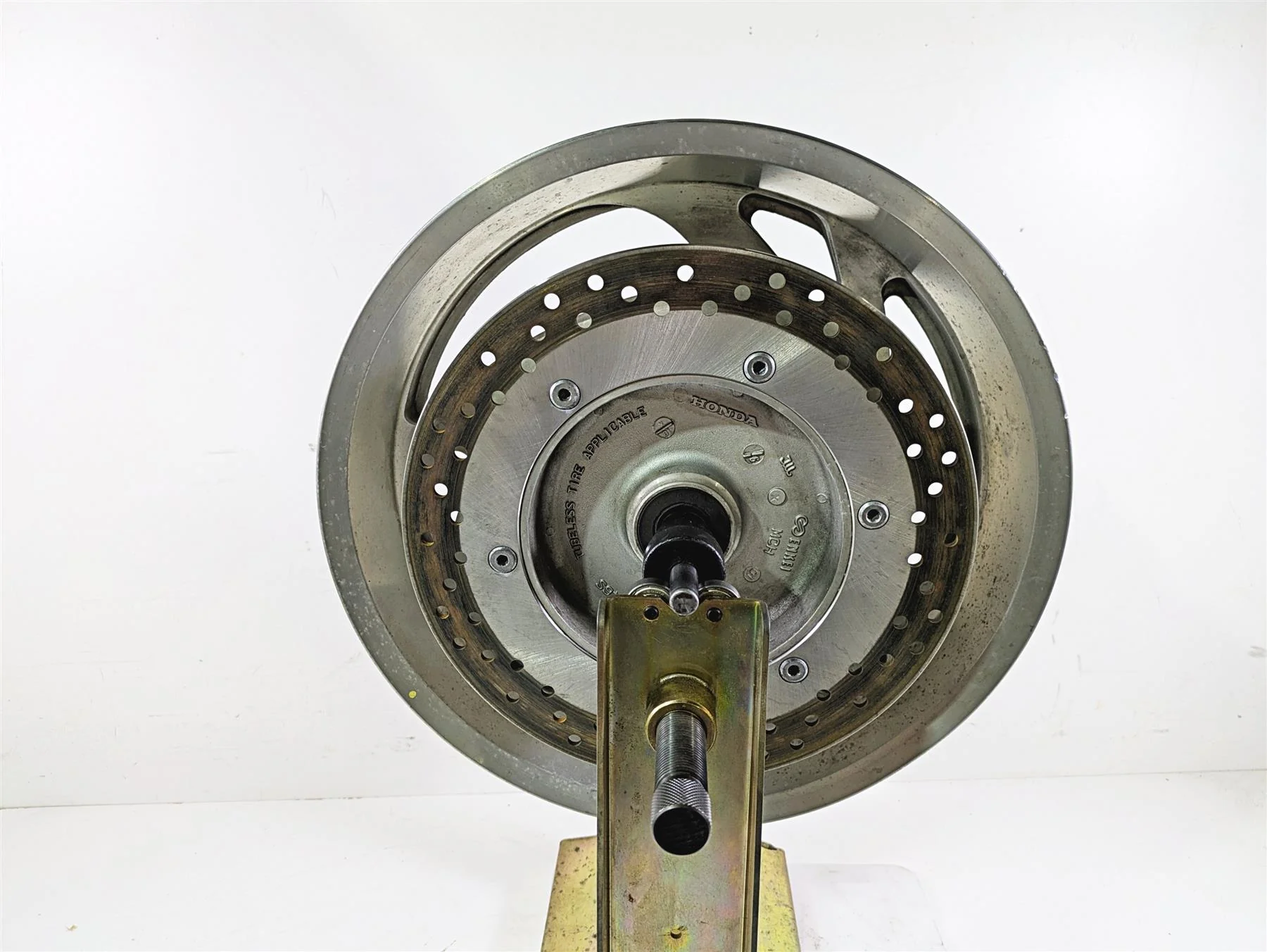 2002 Honda V-Twin VTX1800 C Rear Wheel Rim 16x5 - Dent 42650-MCH-010 - Image 3