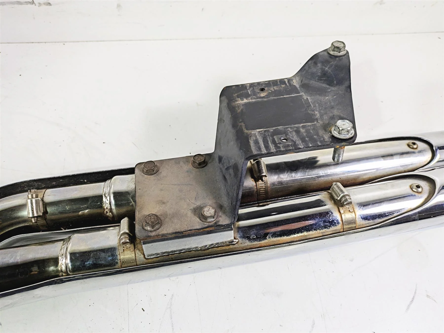2002 Honda V-Twin VTX1800 C Vance Hines Full Exhaust System & Baffles READ - Image 9