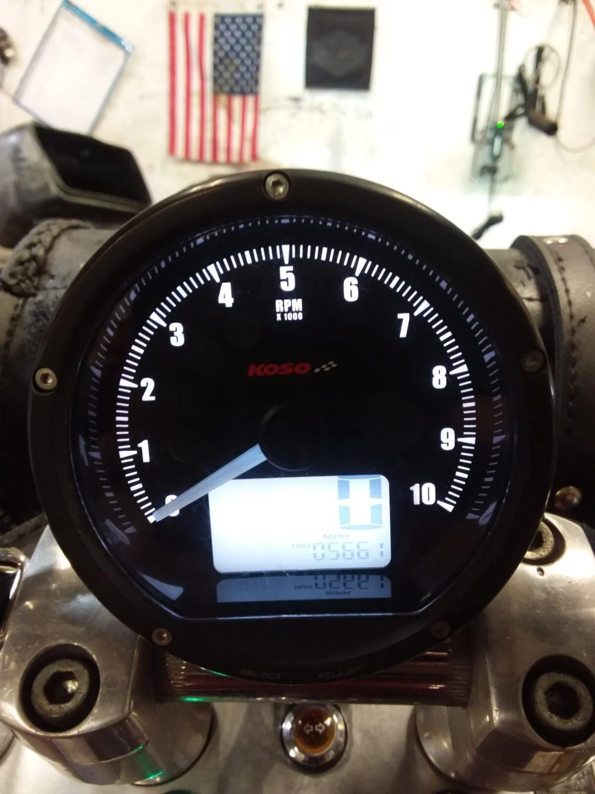 2002 Honda VT1100C2 Shadow Sabre Koso TNT-01 Speedometer Gauges & Wiring BA035K0 - Image 2