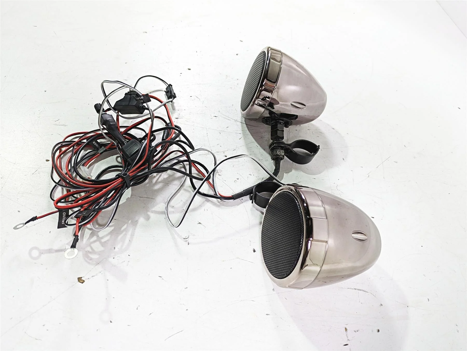 2002 Honda VTX1800 Retro Front Handlebar Speaker Set - Image 3