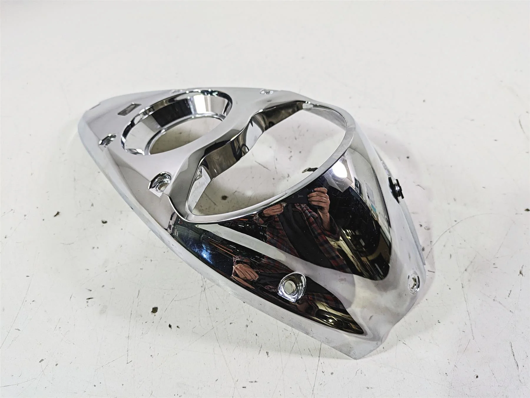 2002 Honda VTX1800 Retro Fuel Gas Petrol Tank Chrome Dash Cover 17621-MCV-000 - Image 11
