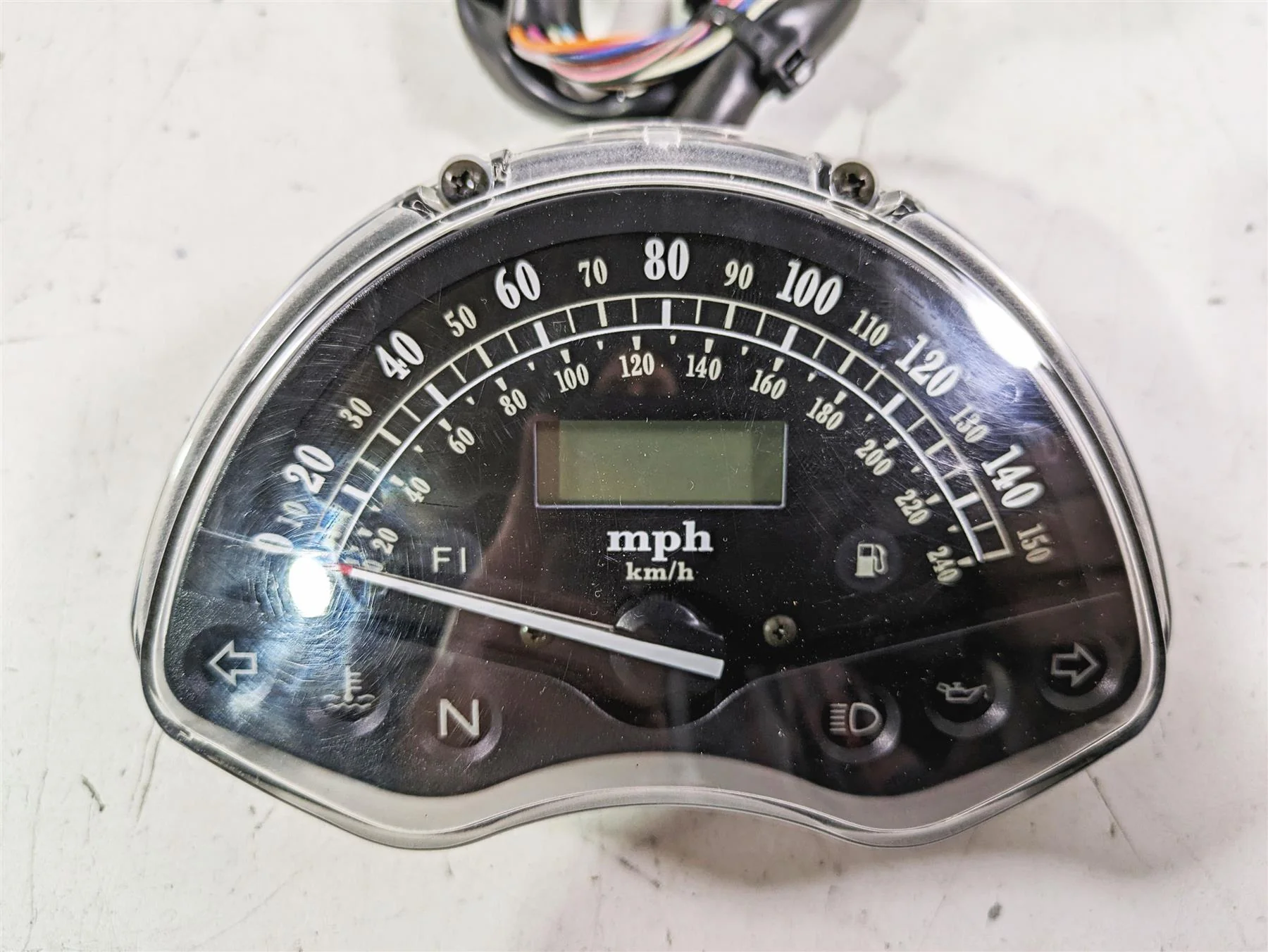 2002 Honda VTX1800 Retro Gauges Speedometer Instrument - 17k 37200-MCV-671 - Image 7