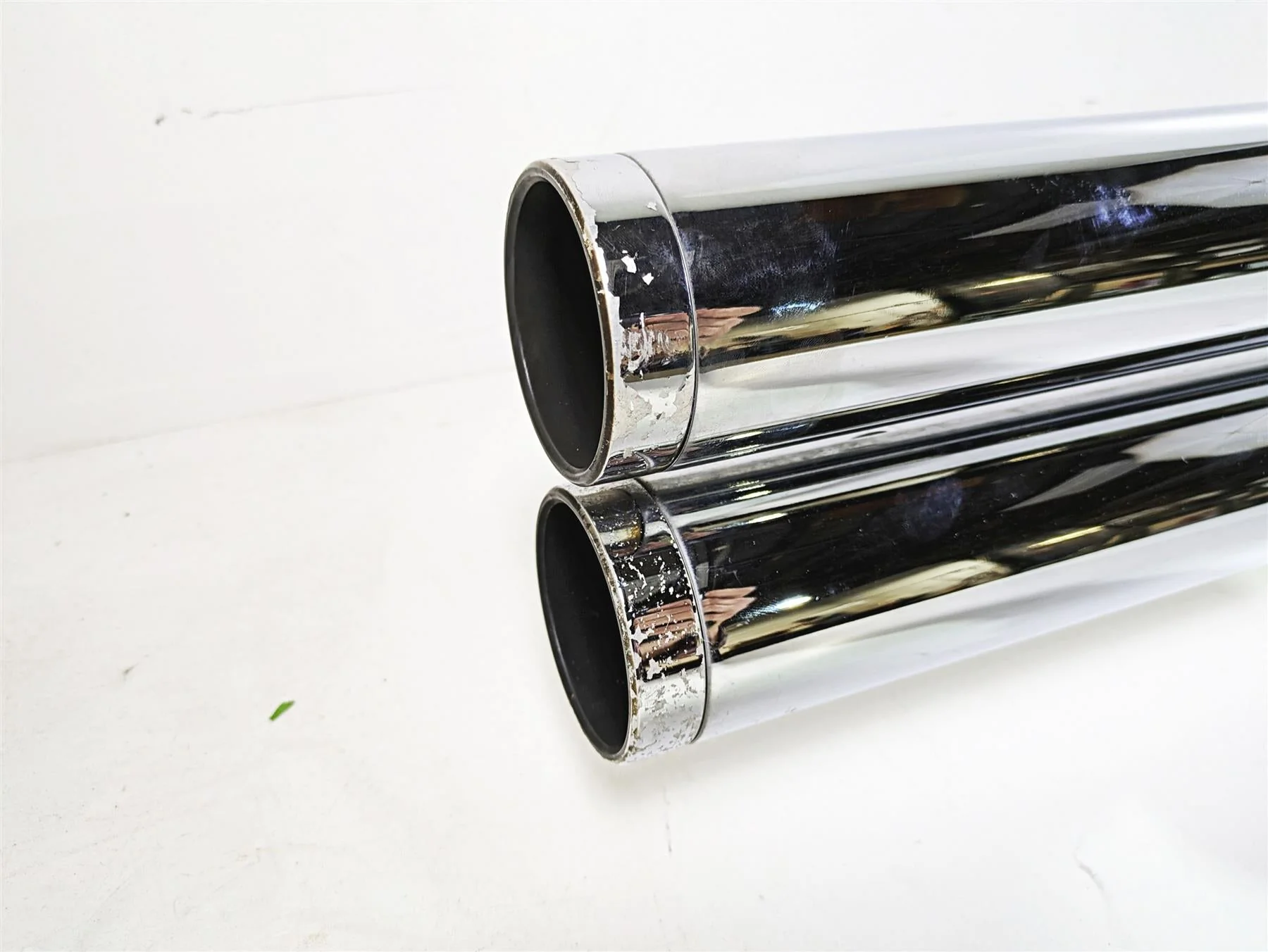 2002 Honda VTX1800 Retro Hard Krome 3" Big Straights Exhaust System Set 45-2830 - Image 6