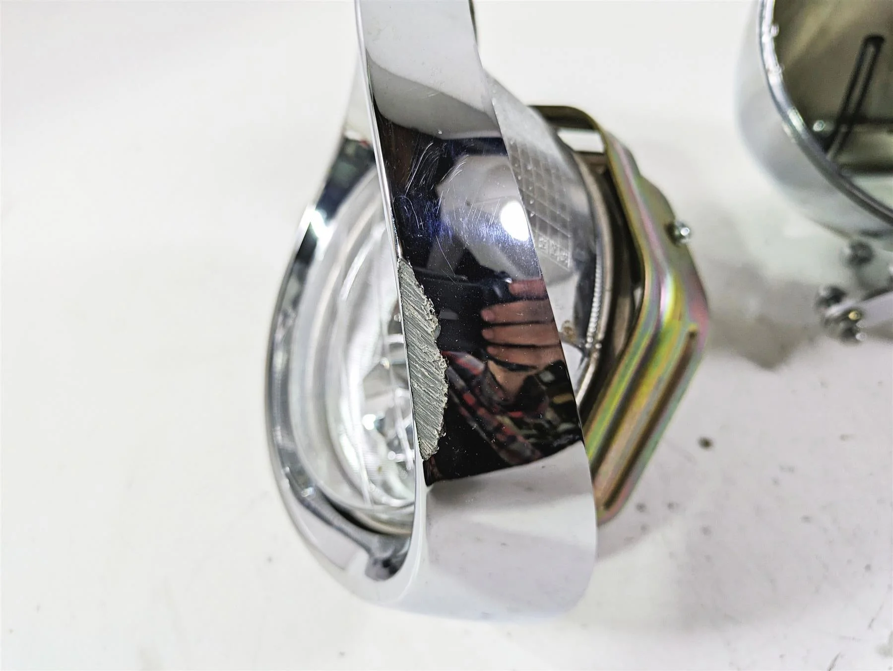 2002 Honda VTX1800 Retro Headlight Head Light & Housing Set 33120-MCH-671 - Image 5
