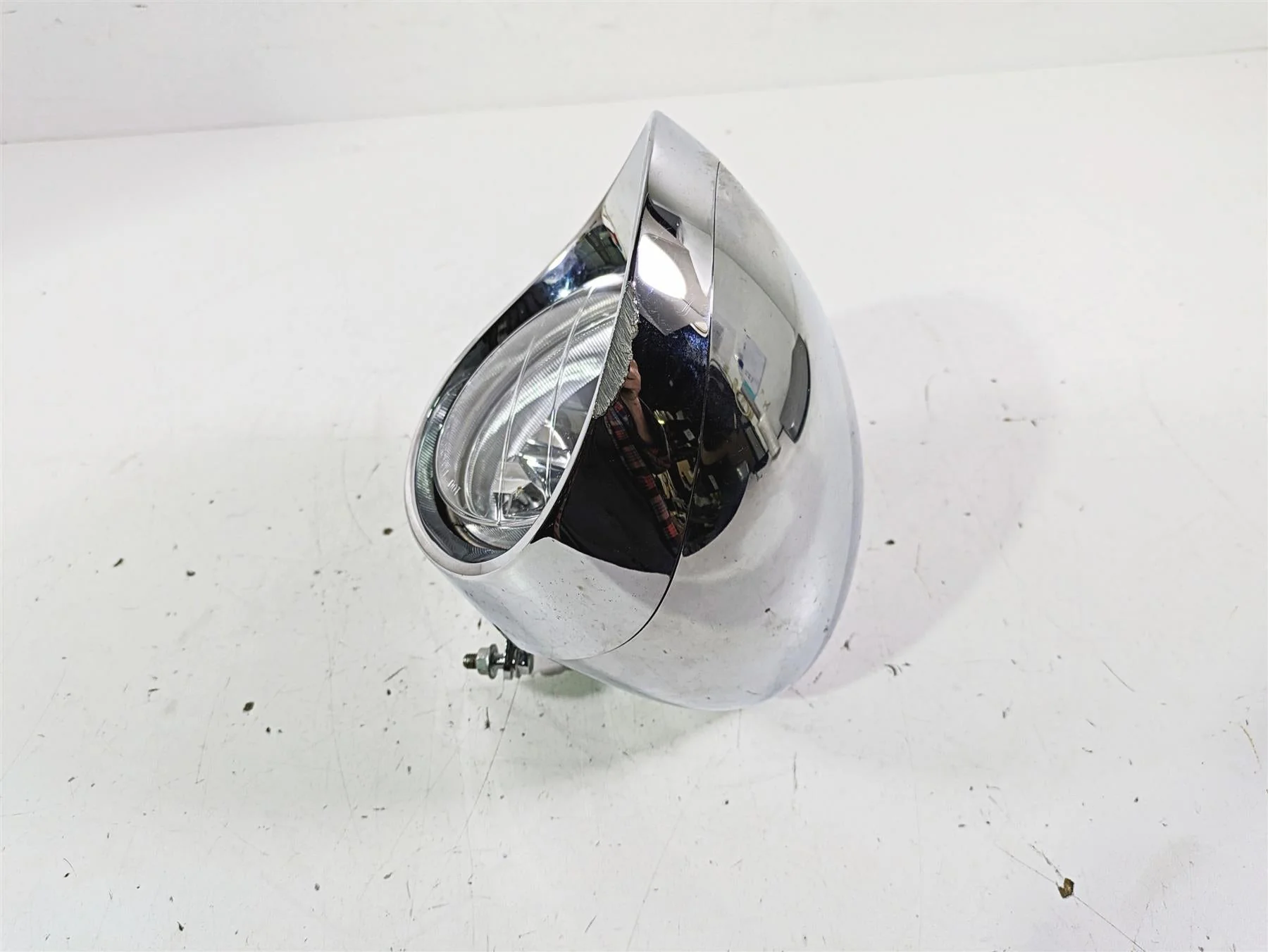 2002 Honda VTX1800 Retro Headlight Head Light & Housing Set 33120-MCH-671 - Image 7