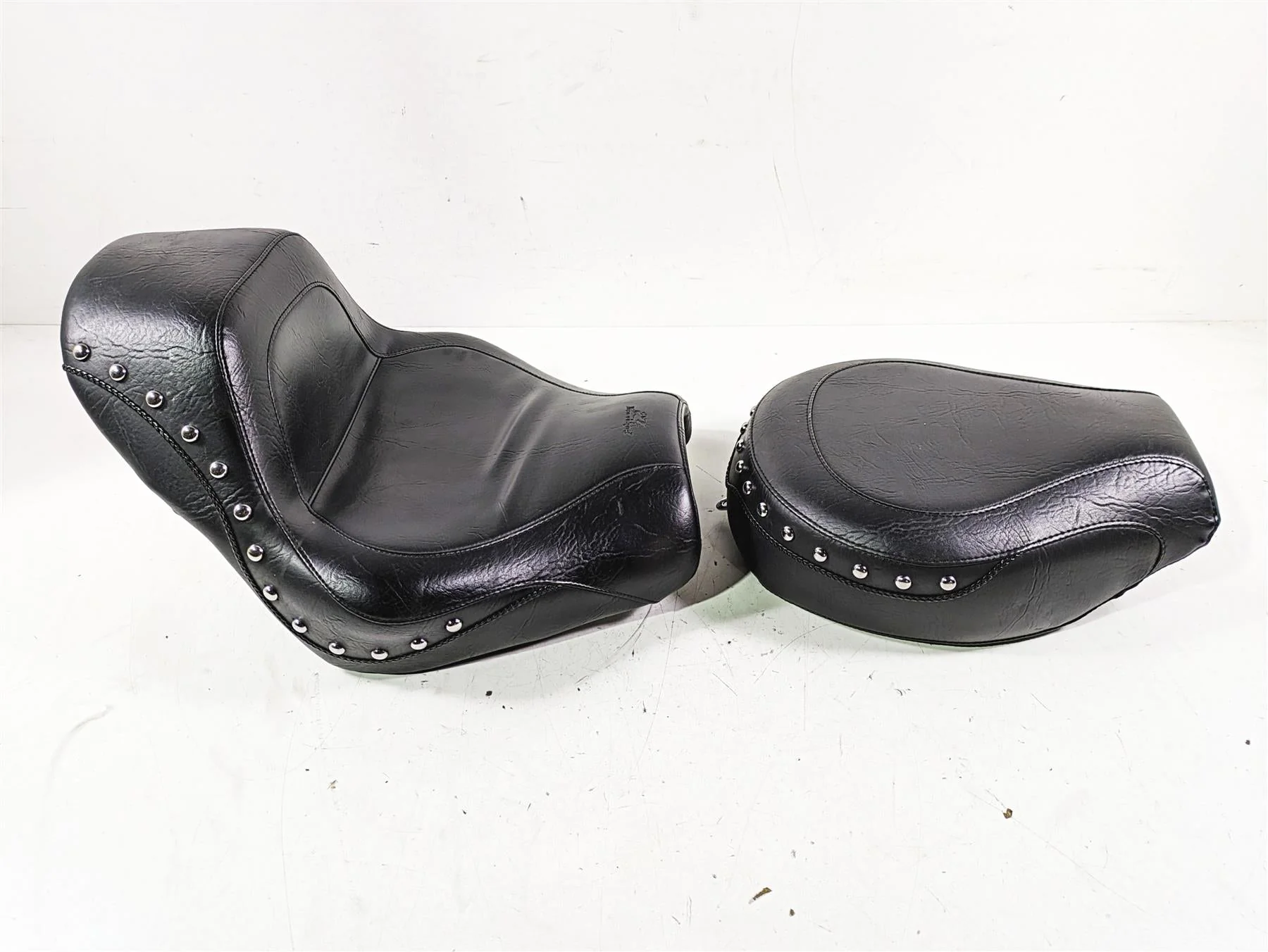 2002 Honda VTX1800 Retro Mustang Sport Touring Studded Front Rear Seat Set 75860 - Image 4